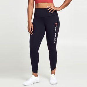 Lululemon x SoulCycle Los Angeles Black Petal Align 7/8 Leggings 25", Size 10
